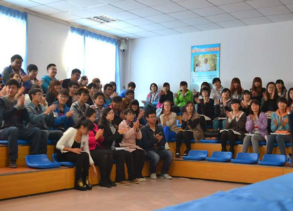 Reach Out And Learn Dental Health Summit, at a dental school in Jinan, China