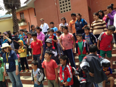 Activities with children at the Abancay orphanage