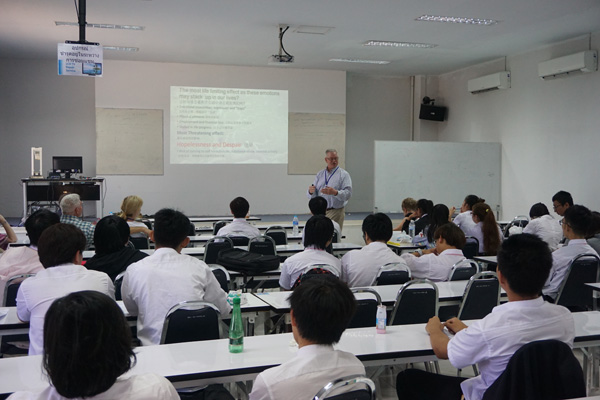 North Chiang Mai University, Dr. Brian Barthel presents about emotions